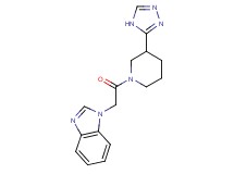 1-{2-oxo-2-[3-(4H-1,2,4-triazol-3-yl)piperidin-1-yl]ethyl}-1H-benzimidazole