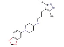 1-(1,3-benzodioxol-5-yl)-N-[3-(3,5-dimethyl-1H-pyrazol-4-yl)propyl]piperidin-4-amine