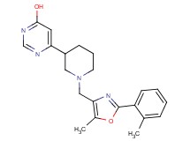 6-(1-{[5-methyl-2-(2-methylphenyl)-1,3-oxazol-4-yl]methyl}piperidin-3-yl)pyrimidin-4-ol