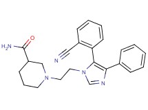 1-{2-[5-(2-cyanophenyl)-4-phenyl-1H-imidazol-1-yl]ethyl}piperidine-3-carboxamide