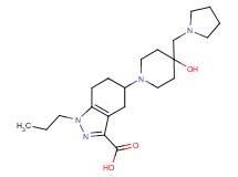 5-[4-hydroxy-4-(pyrrolidin-1-ylmethyl)piperidin-1-yl]-1-propyl-4,5,6,7-tetrahydro-1H-indazole-3-carboxylic acid