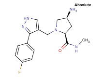 (2S,4S)-4-amino-1-{[3-(4-fluorophenyl)-1H-pyrazol-4-yl]methyl}-N-methylpyrrolidine-2-carboxamide