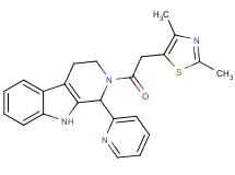 2-[(2,4-dimethyl-1,3-thiazol-5-yl)acetyl]-1-(2-pyridinyl)-2,3,4,9-tetrahydro-1H-beta-carboline