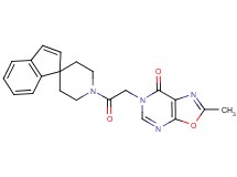 2-methyl-6-[2-oxo-2-(1'H-spiro[indene-1,4'-piperidin]-1'-yl)ethyl][1,3]oxazolo[5,4-d]pyrimidin-7(6H)-one
