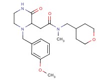 2-[1-(3-methoxybenzyl)-3-oxo-2-piperazinyl]-N-methyl-N-(tetrahydro-2H-pyran-4-ylmethyl)acetamide