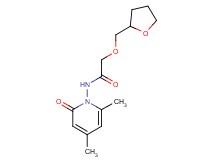 N-(4,6-dimethyl-2-oxo-1(2H)-pyridinyl)-2-(tetrahydro-2-furanylmethoxy)acetamide