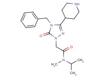 2-[4-benzyl-5-oxo-3-(4-piperidinyl)-4,5-dihydro-1H-1,2,4-triazol-1-yl]-N-isopropyl-N-methylacetamide hydrochloride