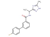 4'-fluoro-N-[1-(5-methyl-1H-1,2,4-triazol-3-yl)ethyl]biphenyl-3-carboxamide