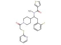 N-(2-(2-fluorophenyl)-1-{1-[(2-pyridinylthio)acetyl]-4-piperidinyl}ethyl)-N-methyl-3-thiophenecarboxamide