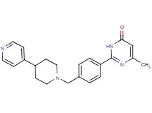 6-methyl-2-{4-[(4-pyridin-4-ylpiperidin-1-yl)methyl]phenyl}pyrimidin-4(3H)-one
