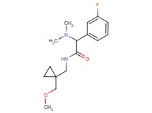 2-(dimethylamino)-2-(3-fluorophenyl)-N-{[1-(methoxymethyl)cyclopropyl]methyl}acetamide