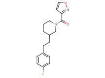 3-[2-(4-fluorophenyl)ethyl]-1-(3-isoxazolylcarbonyl)piperidine