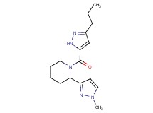 2-(1-methyl-1H-pyrazol-3-yl)-1-[(3-propyl-1H-pyrazol-5-yl)carbonyl]piperidine