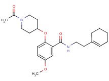 2-[(1-acetyl-4-piperidinyl)oxy]-N-[2-(1-cyclohexen-1-yl)ethyl]-5-methoxybenzamide