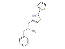 N-methyl-1-(3-pyridinyl)-N-{[2-(2-thienyl)-1,3-thiazol-4-yl]methyl}methanamine