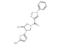 (3R*,4S*)-4-(5-methyl-2-furyl)-1-[(1-phenyl-1H-1,2,3-triazol-4-yl)carbonyl]pyrrolidin-3-amine