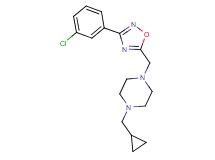 1-{[3-(3-chlorophenyl)-1,2,4-oxadiazol-5-yl]methyl}-4-(cyclopropylmethyl)piperazine