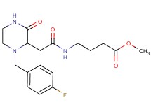 methyl 4-({[1-(4-fluorobenzyl)-3-oxo-2-piperazinyl]acetyl}amino)butanoate