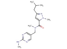 3-isobutyl-N,1-dimethyl-N-{[2-(methylamino)pyrimidin-5-yl]methyl}-1H-pyrazole-5-carboxamide