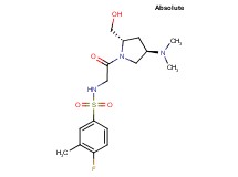 N-{2-[(2S,4R)-4-(dimethylamino)-2-(hydroxymethyl)pyrrolidin-1-yl]-2-oxoethyl}-4-fluoro-3-methylbenzenesulfonamide