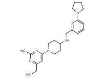 1-(6-ethyl-2-methylpyrimidin-4-yl)-N-(3-pyrrolidin-1-ylbenzyl)piperidin-4-amine