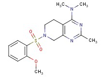 7-[(2-methoxyphenyl)sulfonyl]-N,N,2-trimethyl-5,6,7,8-tetrahydropyrido[3,4-d]pyrimidin-4-amine