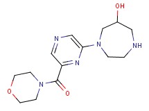1-[6-(4-morpholinylcarbonyl)-2-pyrazinyl]-1,4-diazepan-6-ol hydrochloride