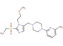 1-{[2-(ethylsulfonyl)-1-(2-methoxyethyl)-1H-imidazol-5-yl]methyl}-4-(6-methyl-2-pyridinyl)piperazine