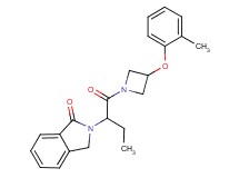 2-(1-{[3-(2-methylphenoxy)-1-azetidinyl]carbonyl}propyl)-1-isoindolinone