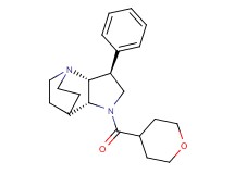(2R*,3S*,6R*)-3-phenyl-5-(tetrahydro-2H-pyran-4-ylcarbonyl)-1,5-diazatricyclo[5.2.2.0~2,6~]undecane