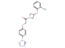 1-(4-{2-[3-(2-methylphenoxy)-1-azetidinyl]-2-oxoethoxy}phenyl)-1H-tetrazole