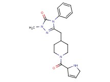 5-{[1-(2,5-dihydro-1H-pyrrol-2-ylcarbonyl)-4-piperidinyl]methyl}-2-methyl-4-phenyl-2,4-dihydro-3H-1,2,4-triazol-3-one dihydrochloride