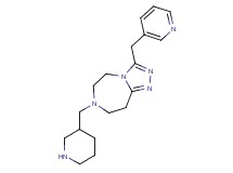 7-(3-piperidinylmethyl)-3-(3-pyridinylmethyl)-6,7,8,9-tetrahydro-5H-[1,2,4]triazolo[4,3-d][1,4]diazepine dihydrochloride