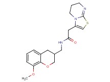 2-(6,7-dihydro-5H-[1,3]thiazolo[3,2-a]pyrimidin-3-yl)-N-[(8-methoxy-3,4-dihydro-2H-chromen-3-yl)methyl]acetamide