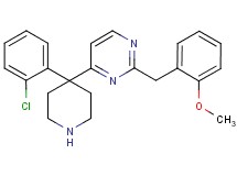 4-[4-(2-chlorophenyl)-4-piperidinyl]-2-(2-methoxybenzyl)pyrimidine hydrochloride