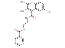 2,3,6-trimethyl-N-{2-[(3-pyridinylcarbonyl)amino]ethyl}-4-quinolinecarboxamide