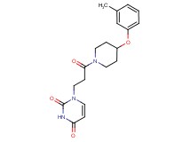 1-{3-[4-(3-methylphenoxy)-1-piperidinyl]-3-oxopropyl}-2,4(1H,3H)-pyrimidinedione