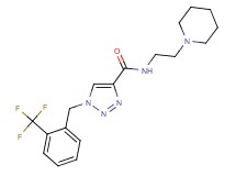 N-[2-(1-piperidinyl)ethyl]-1-[2-(trifluoromethyl)benzyl]-1H-1,2,3-triazole-4-carboxamide
