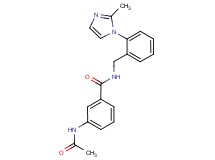 3-(acetylamino)-N-[2-(2-methyl-1H-imidazol-1-yl)benzyl]benzamide