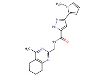 3-(1-methyl-1H-pyrrol-2-yl)-N-[(4-methyl-5,6,7,8-tetrahydro-2-quinazolinyl)methyl]-1H-pyrazole-5-carboxamide