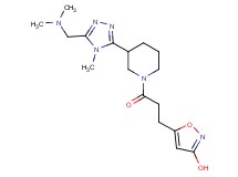 5-[3-(3-{5-[(dimethylamino)methyl]-4-methyl-4H-1,2,4-triazol-3-yl}piperidin-1-yl)-3-oxopropyl]isoxazol-3-ol