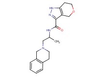 N-[2-(3,4-dihydroisoquinolin-2(1H)-yl)-1-methylethyl]-1,4,6,7-tetrahydropyrano[4,3-c]pyrazole-3-carboxamide