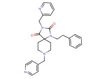 1-(2-phenylethyl)-3-(2-pyridinylmethyl)-8-(4-pyridinylmethyl)-1,3,8-triazaspiro[4.5]decane-2,4-dione