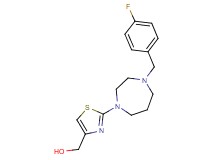 {2-[4-(4-fluorobenzyl)-1,4-diazepan-1-yl]-1,3-thiazol-4-yl}methanol