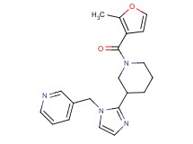 3-({2-[1-(2-methyl-3-furoyl)piperidin-3-yl]-1H-imidazol-1-yl}methyl)pyridine