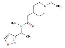 2-(1-ethyl-4-piperidinyl)-N-[1-(3-isoxazolyl)ethyl]-N-methylacetamide