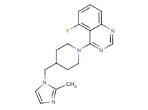 5-fluoro-4-{4-[(2-methyl-1H-imidazol-1-yl)methyl]piperidin-1-yl}quinazoline