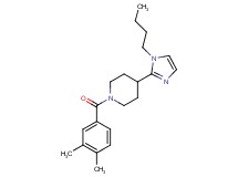 4-(1-butyl-1H-imidazol-2-yl)-1-(3,4-dimethylbenzoyl)piperidine