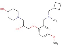 1-[3-(2-{[(cyclobutylmethyl)(methyl)amino]methyl}-4-methoxyphenoxy)-2-hydroxypropyl]piperidin-4-ol