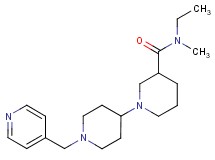 N-ethyl-N-methyl-1'-(pyridin-4-ylmethyl)-1,4'-bipiperidine-3-carboxamide